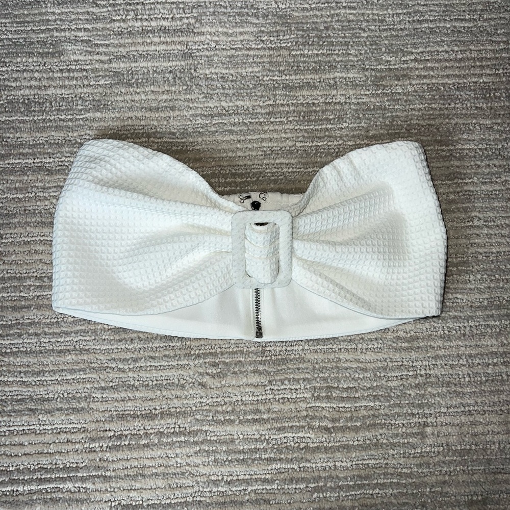 Tiger Mist Buckle Crop Top